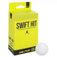 Мяч для настольного тенниса 40 мм, набор 6 шт., цвет белый